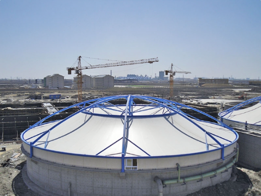 沈阳市污水池加盖膜结构景观 - 方案